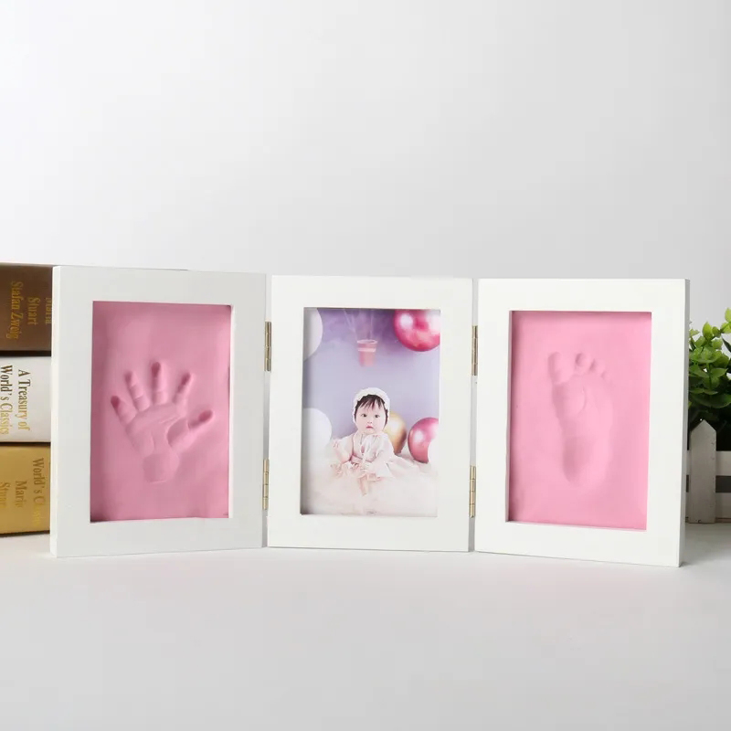 Baby Products Kit For Newborn - Fotorahmen für Neugeborene, Handabdrücke und Fußabdrücke