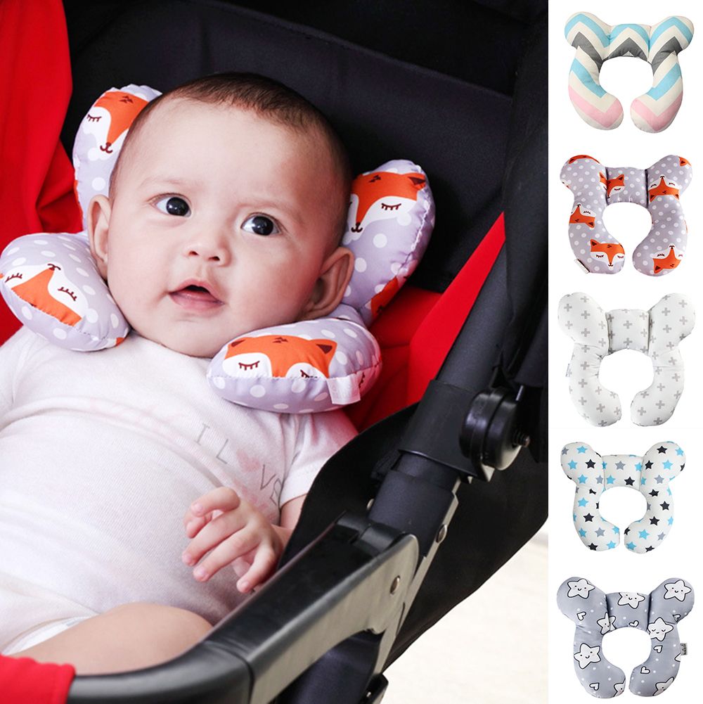 Anti-Roll Baby Pillow - Sicherheits-Babykissen Anti-Roll-Nackenstütze für Autositze und Kinderwagen