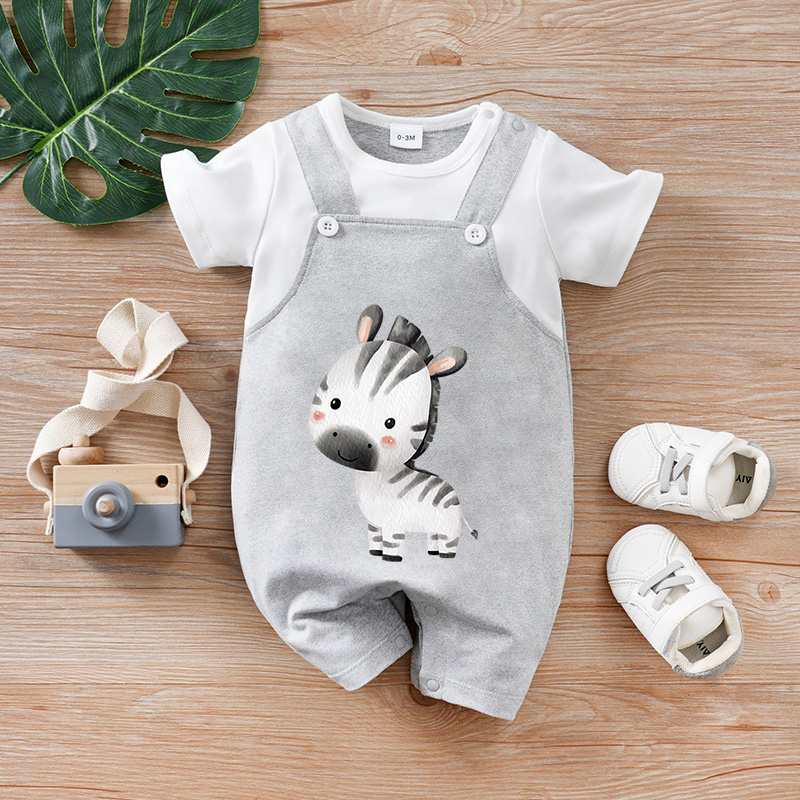 Baby Products On Sale - Sommerurlaub für Neugeborene, 2-teilig, Zebra-Cartoon, süßer