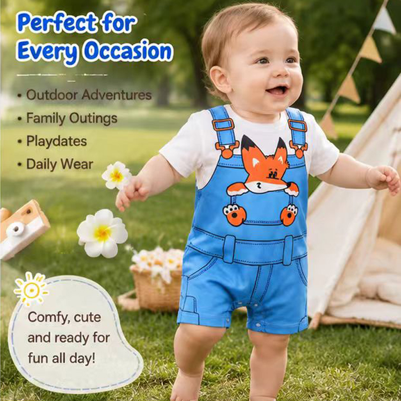 Niedlicher Cartoon-Fuchs-Overa – Baby Products On Sale Bewertung und Preis